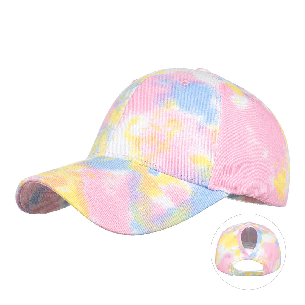 Wholesale Tie-Dye Ponytail Baseball Cap